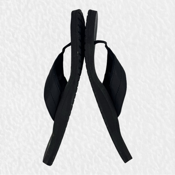 Sanuk Beer Cozy 2 Flip Flops Mens Size 13 Black Soft Squishy Memory Foam Sandals - Picture 6 of 9